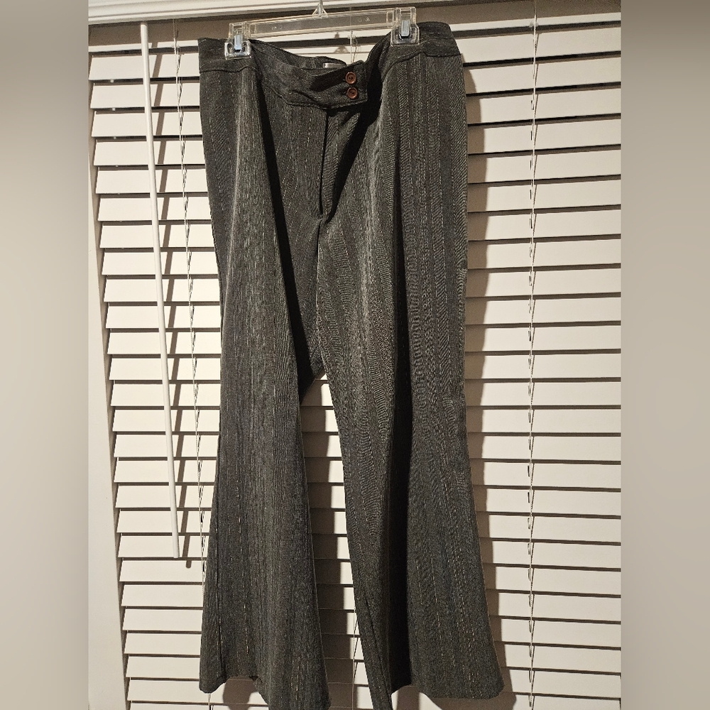 Gray Pinstripe Pants
